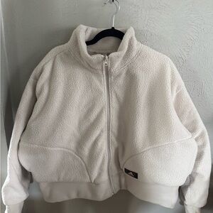 Adidas Cream Fleece Jacket